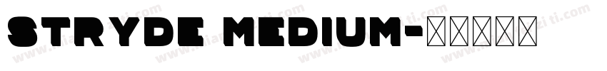 StRyde Medium字体转换